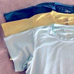 Realessential Athletic Gym Cropped Tees- Lot (3) Size Large
